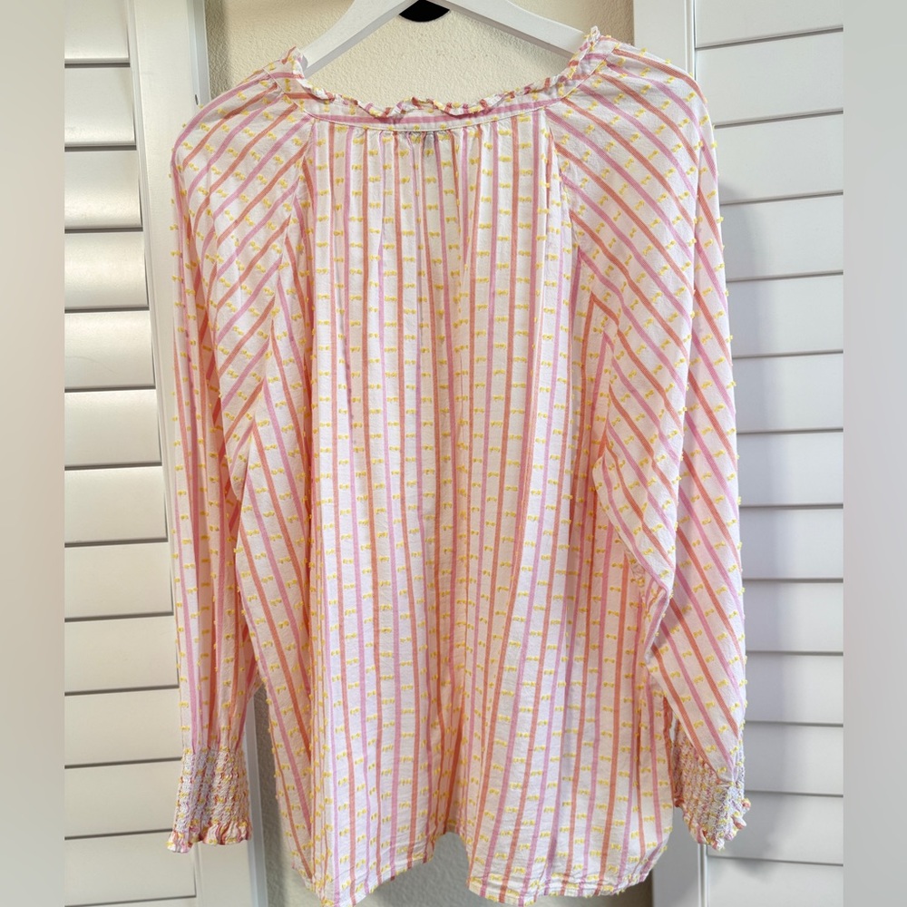 Talbots Multicolor Striped Blouse - image 7